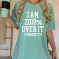 Senioritis Shirt For Seniors Graduation Class Of 2018 Women's Comfort Colors T-Shirt Chalky Mint