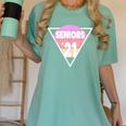 Seniors 2021 For Her Him Retro 21 Graduation Class Women's Comfort Colors T-Shirt Chalky Mint