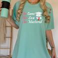 She Came She Saw She Mastered Graduation Women's Comfort Colors T-Shirt Chalky Mint