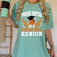 Sister Class Of 2025 Senior Basketball Graduation Family Women's Comfort Colors T-Shirt Chalky Mint