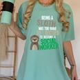 Social Work Student Masters Degree Graduation Women's Comfort Colors T-Shirt Chalky Mint