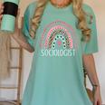 Sociologist Sociology Teacher Graduation Rainbow Women's Comfort Colors T-Shirt Chalky Mint