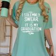 I Solemnly Swear That It's My Graduation Class Of 2024 Grad Women's Comfort Colors T-Shirt Chalky Mint