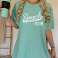 Speech Therapist Graduation 2019 Shirt Speech Therapy Women's Comfort Colors T-Shirt Chalky Mint