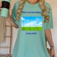 Out Standing In Her Field Graduation Tee Women's Comfort Colors T-Shirt Chalky Mint