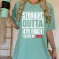 Straight Outta 4th Grade Graduation Class 2028 Fourth Grade Women's Comfort Colors T-Shirt Chalky Mint