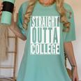 STRAIGHT OUTTA COLLEGE Graduation 2019 Her Him Women Women's Comfort Colors T-Shirt Chalky Mint