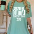 Straight Outta Elementary School 2019 Graduation Fun Women's Comfort Colors T-Shirt Chalky Mint