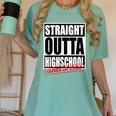 Straight Outta High School Class Of 2023 Graduation Women's Comfort Colors T-Shirt Chalky Mint