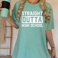 Straight Outta High School Graduation Kid Women's Comfort Colors T-Shirt Chalky Mint