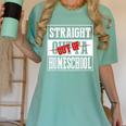Straight Outta Homeschool Shirt Graduation Women's Comfort Colors T-Shirt Chalky Mint