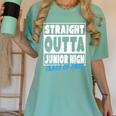 Straight Outta Junior High School Graduation Class Of 2022 Women's Comfort Colors T-Shirt Chalky Mint