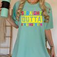Straight Outta Kindergarten TShirt Graduation Kid Women's Comfort Colors T-Shirt Chalky Mint