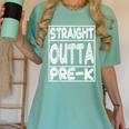 Straight Outta Pre-K Shirt Great Graduation Preschools Women's Comfort Colors T-Shirt Chalky Mint