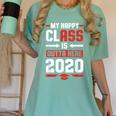 Student Graduation 2020 Tee My Happy Class Is Outta Here Women's Comfort Colors T-Shirt Chalky Mint