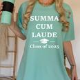 Summa Cum Laude Class Of 2025 Distinction Degree Graduation Women's Comfort Colors T-Shirt Chalky Mint
