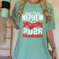 Super Proud Nephew Of a 2026 Graduate 26 Graduation Women's Comfort Colors T-Shirt Chalky Mint
