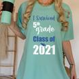 I Survived 5th Grade Class Of 2021 Quarantined Graduation 2 Women's Comfort Colors T-Shirt Chalky Mint