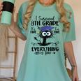I Survived 8th Grade Graduated Cat Graduation Women's Comfort Colors T-Shirt Chalky Mint