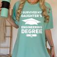 I Survived My Daughter's Engineering Degree Graduation Women's Comfort Colors T-Shirt Chalky Mint