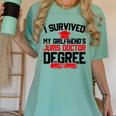 I Survived My Girlfriend's Juris Doctor Degree Graduation Women's Comfort Colors T-Shirt Chalky Mint
