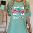 I Survived Nursing School Class Of 2026 Nurse Graduation Women's Comfort Colors T-Shirt Chalky Mint