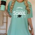 I Survived Nursing School Graduation RN Nurse T Shirt Women's Comfort Colors T-Shirt Chalky Mint