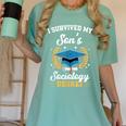 I Survived My Son's Sociology Degree Graduation Women's Comfort Colors T-Shirt Chalky Mint