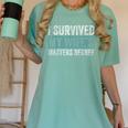 I Survived My Wife's Masters Degree Graduation Friends Women's Comfort Colors T-Shirt Chalky Mint
