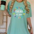 Teacher Of Tiny Humans Preschool Kindergarten Graduation Women's Comfort Colors T-Shirt Chalky Mint