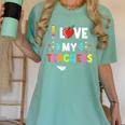 Teens Graduation I Heart My Teacher I Love My Teachers Women's Comfort Colors T-Shirt Chalky Mint