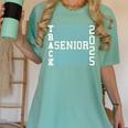 Track Senior Night Track Senior 2025 Graduation 50 Women's Comfort Colors T-Shirt Chalky Mint