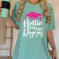 Two Degrees Hotter Graduation 2025 Diploma College Masters Women's Comfort Colors T-Shirt Chalky Mint