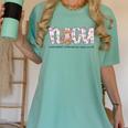 Valentines Day NICU Nurse Cute Bear Neonatal ICU Graduation Women's Comfort Colors T-Shirt Chalky Mint