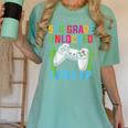 VIDEO GAMER Graduation Student Teacher Last Day School Kids Women's Comfort Colors T-Shirt Chalky Mint