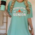 Weightlifting Senior 2024 Graduation Women's Comfort Colors T-Shirt Chalky Mint