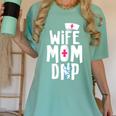 Wife Mom DNP Doctor Of Nursing Practice Graduation Women's Comfort Colors T-Shirt Chalky Mint