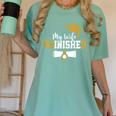 My Wife Phinished PhD Graduation Family Matching Women's Comfort Colors T-Shirt Chalky Mint