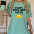 Will Give Medical Advice For Tacos Shirt Graduation MD Women's Comfort Colors T-Shirt Chalky Mint