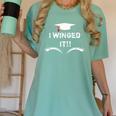 I Winged It Cosmetology Graduation Women's Comfort Colors T-Shirt Chalky Mint