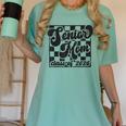 Women Senior Mom Class Of 2026 Retro Graduation Senior Mama Women's Comfort Colors T-Shirt Chalky Mint
