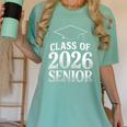 Women's Class Of 2026 Senior Graduation School College Women's Comfort Colors T-Shirt Chalky Mint