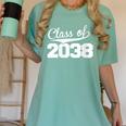Women's Class Of 2038 Kid Adult Future Year Kindergarten Graduation Women's Comfort Colors T-Shirt Chalky Mint