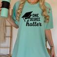Women's One Degree Hotter College Masters PhD Graduation Party Women's Comfort Colors T-Shirt Chalky Mint