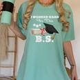 I Worked Hard For This BS Men Women Graduation Premium Tri-Blend Women's Comfort Colors T-Shirt Chalky Mint