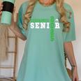 Wrestling Senior Night Wrestling Senior 2025 Graduation 34 Women's Comfort Colors T-Shirt Chalky Mint