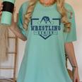 Wrestling Senior Night Wrestling Senior 2025 Graduation 66 Women's Comfort Colors T-Shirt Chalky Mint