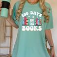 100 Days In The Books School Reading Celebration Women's Comfort Colors T-Shirt Violet 100 Days In The Books School Reading Celebration Women's Comfort Colors T-Shirt Violet