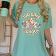 100 Days Of School Cute Puppies And Books Women's Comfort Colors T-Shirt Violet 100 Days Of School Cute Puppies And Books Women's Comfort Colors T-Shirt Violet