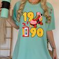 1990 Retro Raised On 90s Music Old School Nostalgia Punk Women's Comfort Colors T-Shirt Violet 1990 Retro Raised On 90s Music Old School Nostalgia Punk Women's Comfort Colors T-Shirt Violet